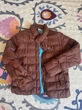 Vintage Wilson Rust Brown Quilted Puffer Jacket